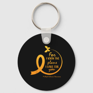 Multiple Sclerosis Women Mom Christian Bible  Keychain