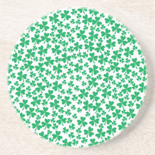 Multiple Shamrocks Drink Coaster