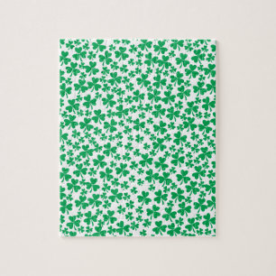 Multiple Shamrocks Jigsaw Puzzle