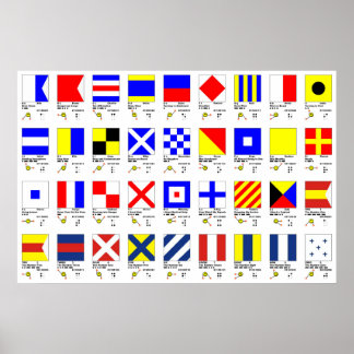 Signal Flag Posters | Zazzle