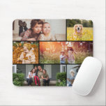 Multiple snapshots landscape collage Photo Mouse Pad<br><div class="desc">Customize with your Instagram photos or other small photos and arrange/crop within frames,  frame color and thickness is editable in the full customizer</div>