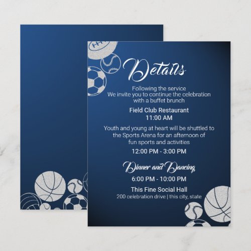Multiple Sports Bar Mitzvah Details and Info