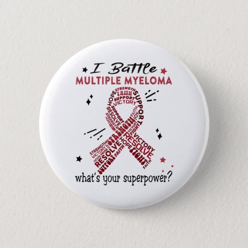 Multiple Support Myeloma Warrior Gifts Button
