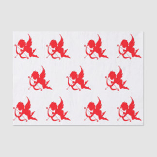 Multiple Sweet Red Cupid Valentine Tissue Paper