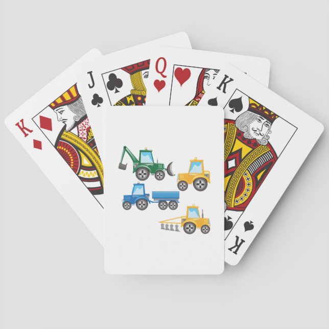 Multiple Tractors Poker Cards (Back)