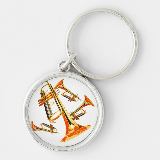 Multiple Trumpets Keychain (Front)
