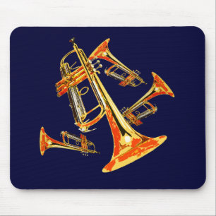 Multiple Trumpets Mouse Pad
