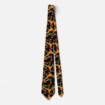 Multiple Trumpets Neck Tie by hamitup at Zazzle