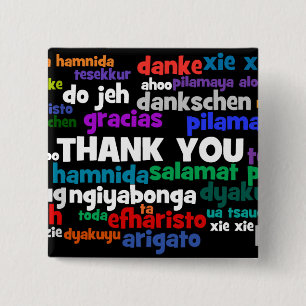 Multiple Ways to Say Thank You in Many Languages Button