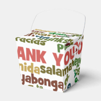 Multiple Ways to Say Thank You in Many Languages Favor Boxes
