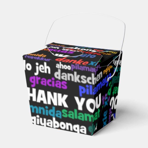 Multiple Ways to Say Thank You in Many Languages Favor Boxes