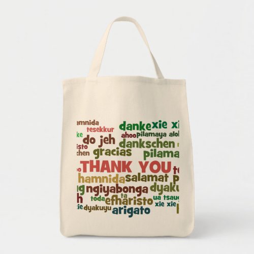 Multiple Ways to Say Thank You in Many Languages Tote Bag