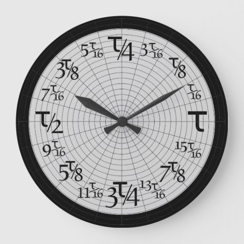 Multiples of Tau Large Clock