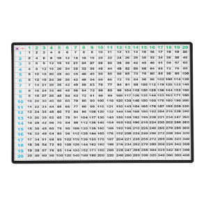 Multiplication & Division Chart Laminated Placemat