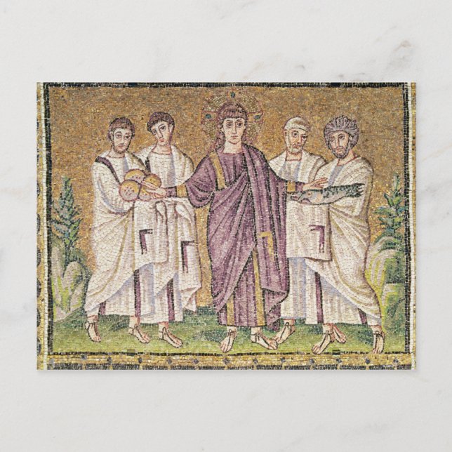 Multiplication of the Bread and Fishes Postcard (Front)