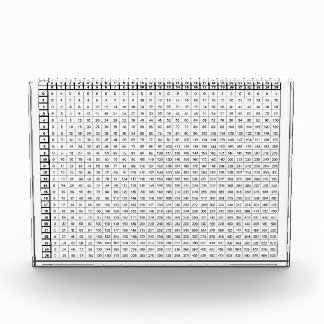 Multiplication Table 25 by 25 Acrylic Award