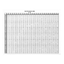 Multiplication Table 25 by 25 Poster Multiplication Table 25 by 25 Poster