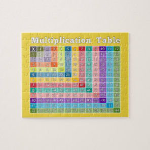 Multiplication Table for Teachers and Math Geeks Jigsaw Puzzle