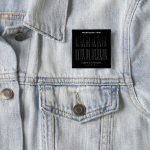 Multiplication Table White Text On Dark Button