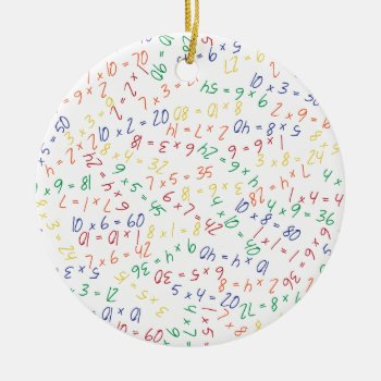 Multiplying Multiples Ceramic Ornament by robyriker at Zazzle