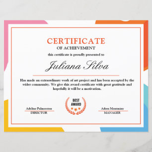 Multipurpose Certificate Template