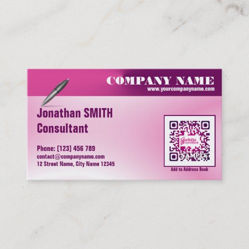 Multipurpose QR Code Business card _ Consultant