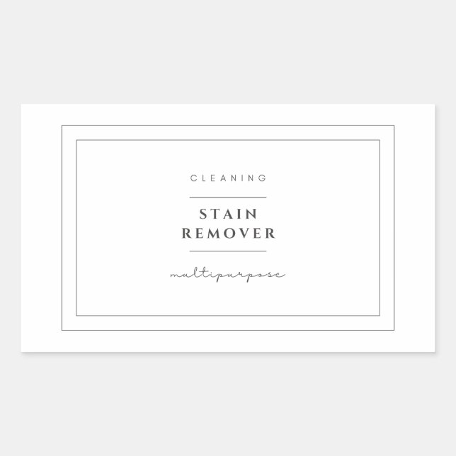 Multipurpose Stain Remover Label Stickers (Front)