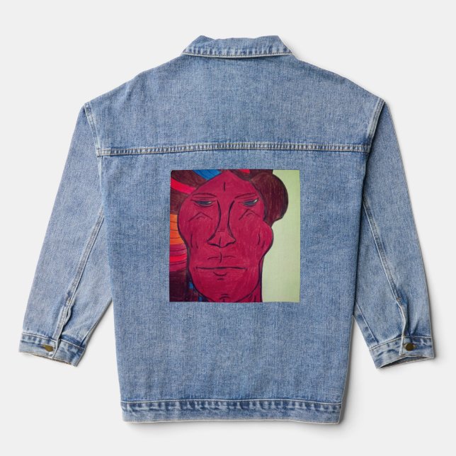 Multiracial Art Denim Jacket (Back)