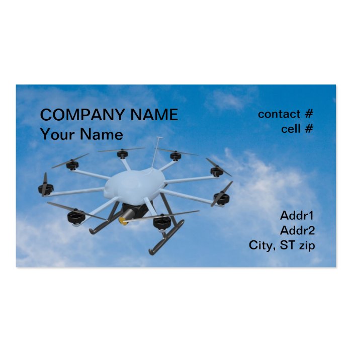 Drone Hunting Permits Business Card Templates