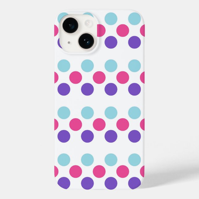 Multisexual Pride Flag Colors Polkadots Case-Mate iPhone Case (Back)