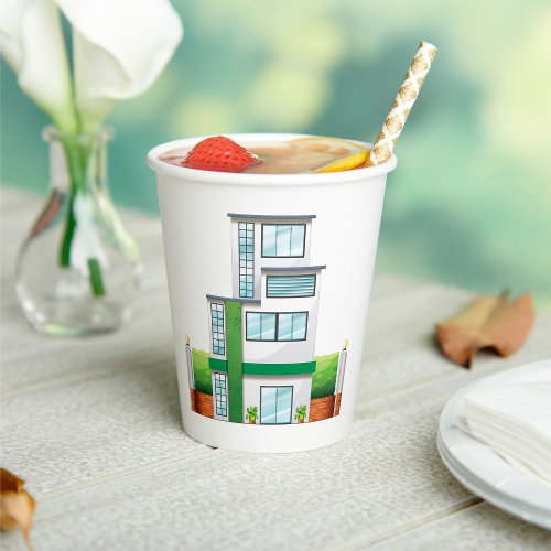 Multistorey House Paper Cups
