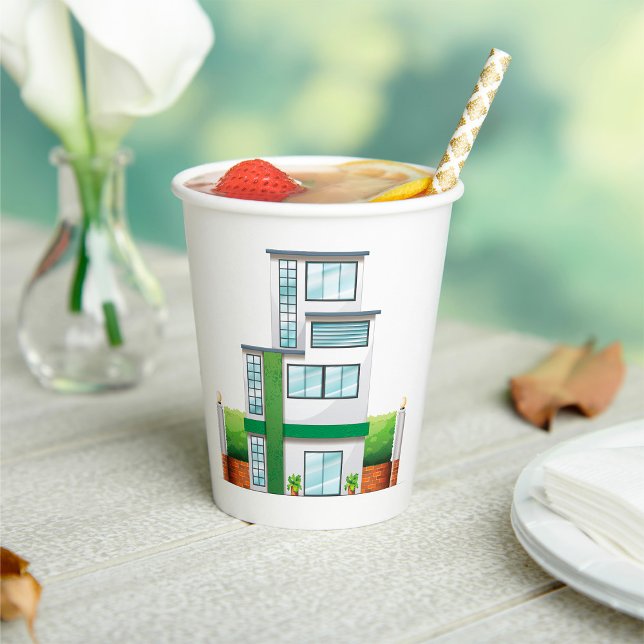 Multistorey House Paper Cups (Creator Uploaded)