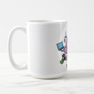Multitasker – Funny Chaotic Octopus Dark Humor  Coffee Mug
