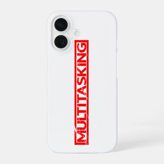 Multitasking Stamp Iphone Case (Back)