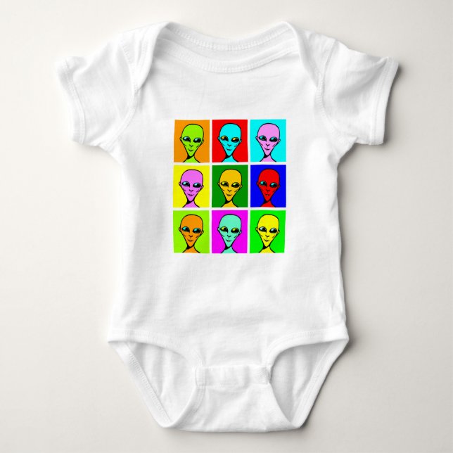 Multiversal Pop - Customized Baby Bodysuit (Front)
