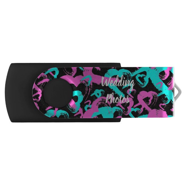 Multiverse Abstract Hearts USB Flash Drive (Front)