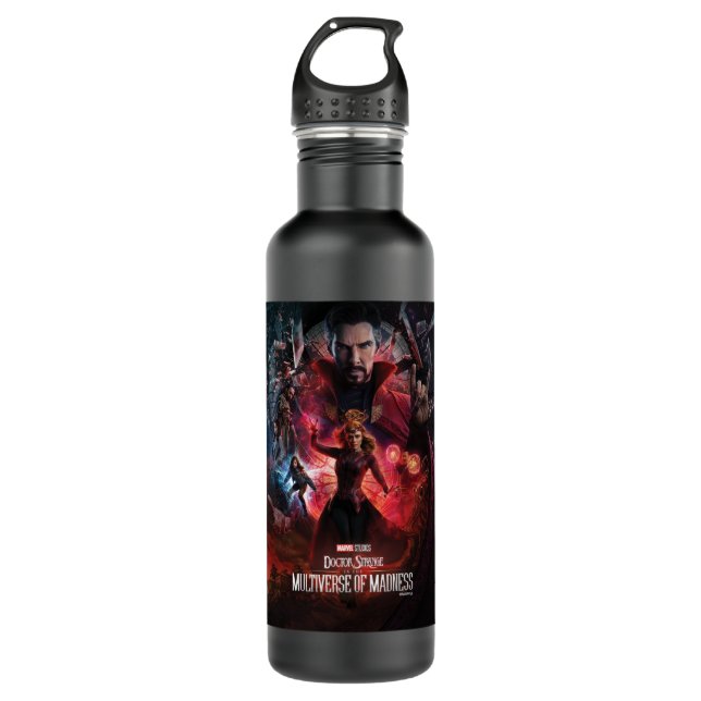 Multiverse of Madness Alternate Theatrical Poster Stainless Steel Water Bottle (Front)