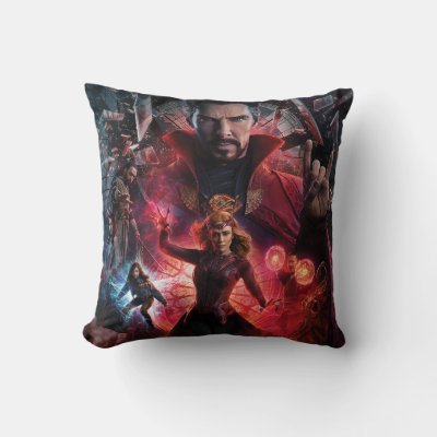 Multiverse of Madness Alternate Theatrical Poster Throw Pillow