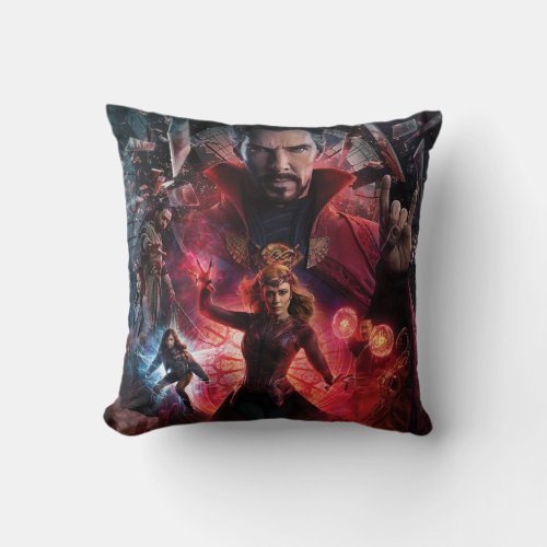 Multiverse of Madness Alternate Theatrical Poster Throw Pillow
