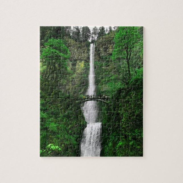 Multnomah Falls #2 Jigsaw Puzzle (Vertical)