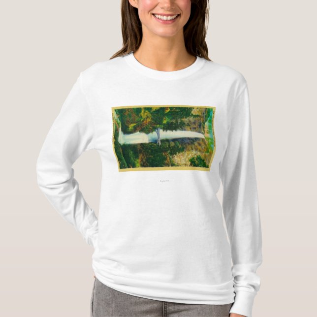 Multnomah Falls and Benson Foot Bridge T-Shirt (Front)
