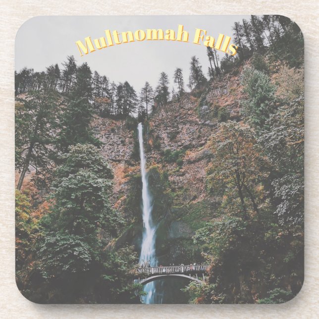 Multnomah Falls Beverage Coaster (Front)