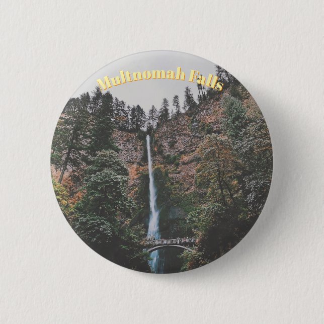 Multnomah Falls Button (Front)
