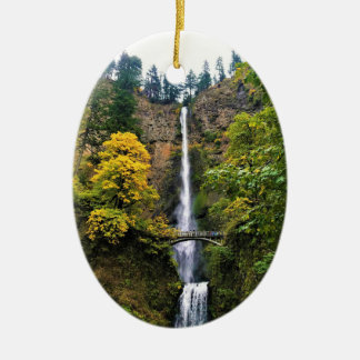 Multnomah Falls, Columbia River Gorge, Oregon Ceramic Ornament