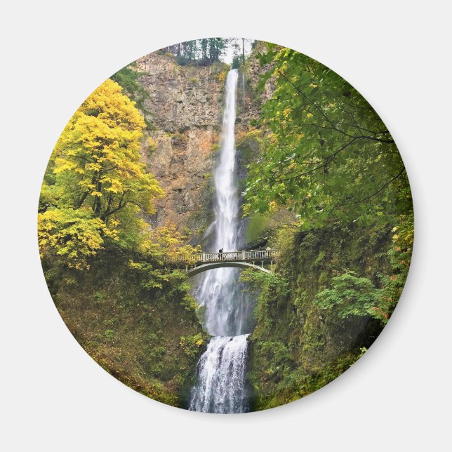 Multnomah Falls, Columbia River Gorge, Oregon Magnet (Front)