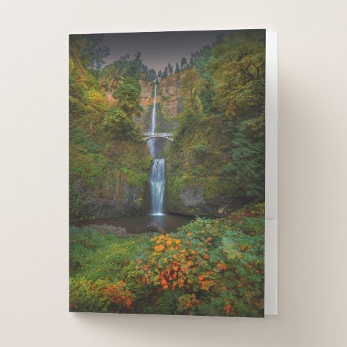 Multnomah Falls  Columbia River Gorge Oregon Pocket Folder