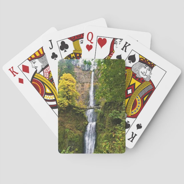 Multnomah Falls, Columbia River Gorge, Oregon Poker Cards (Back)