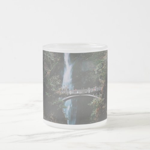 Multnomah Falls Frosted Glass Coffee Mug
