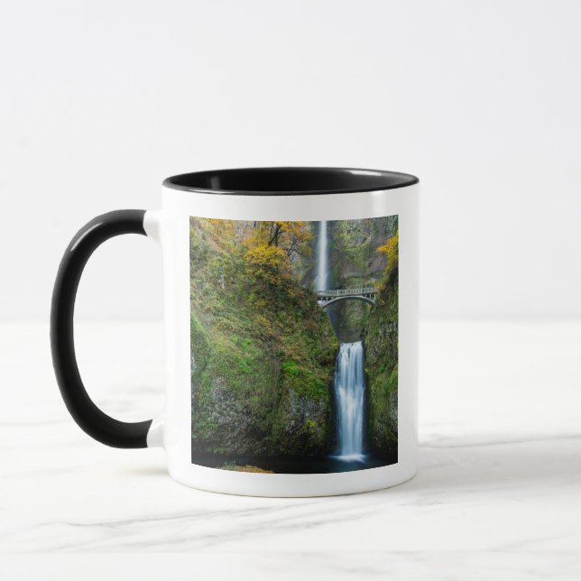 Multnomah Falls In Autumn In The Columbia Gorge Mug (Left)