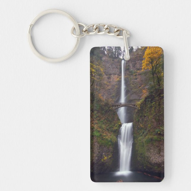 Multnomah Falls in late Autumn Keychain (Front)